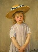 Mary Cassatt Child in a Straw Hat oil painting